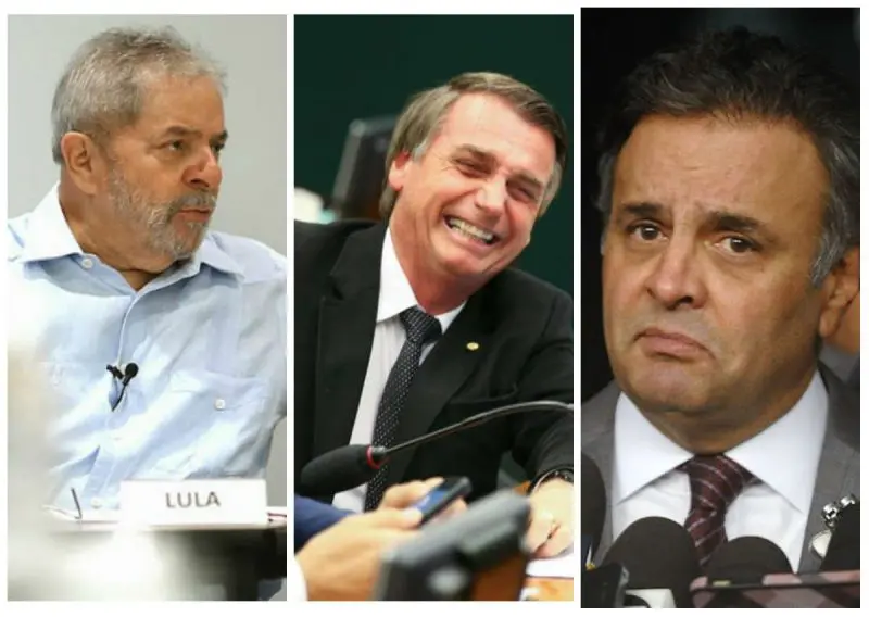 Lula, Bolsonaro e Aécio: Surpresa em MG na eleição para presidente