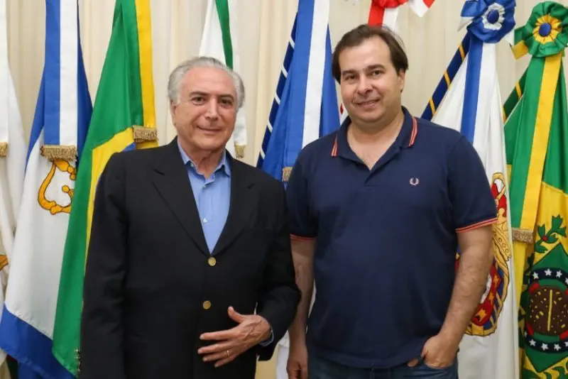 Transmissão de Cargo de Presidente da República, do Presidente Michel Temer para o Presidente da Câmara dos Deputados, Rodrigo Maia. Foto: Alan Santos/PR