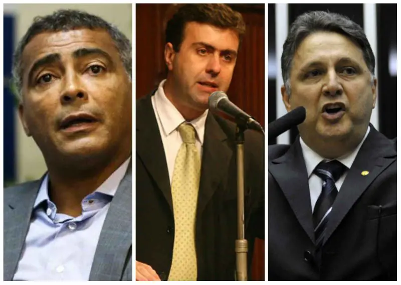 Romário, Freixo e Garotinho: líderes na estimulada