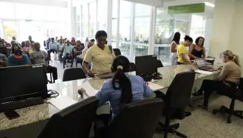 Hall de entrada do hospital de Aparecida de Goiânia (foto divulgação)