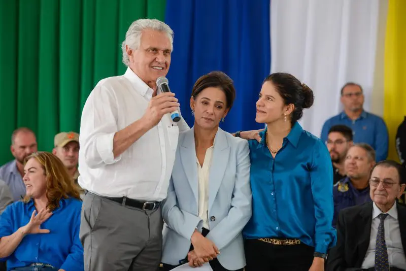 Governador Ronaldo Caiado homenageia Iris Rezende em catalão. Com a presença de Ana Paula Rezende, Adriana Rezende, Adib Elias e Fatima Gavioli