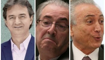 Joesley Batista ( O delator), Cunha (O trucador) e Temer (O presidente)