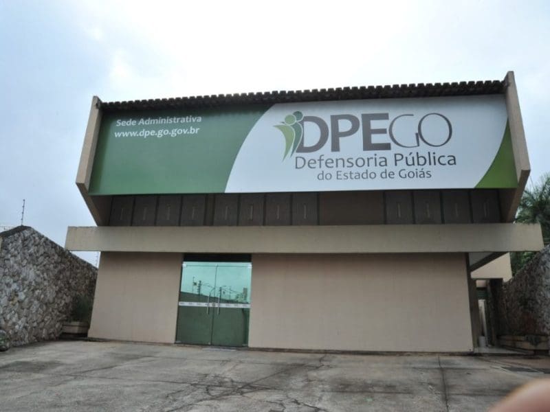 Sede da Defensoria Pública de Goiás que faz atendimento ao cidadão