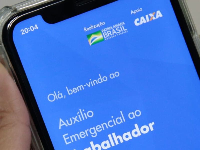 Aplicativo do auxílio emergencial. Foto: Agência Brasil