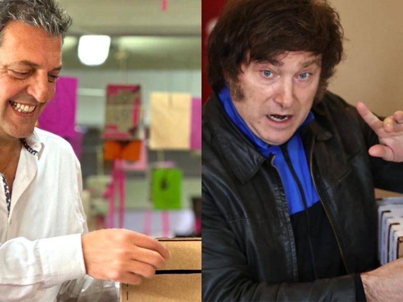 sergio massa e javier milei