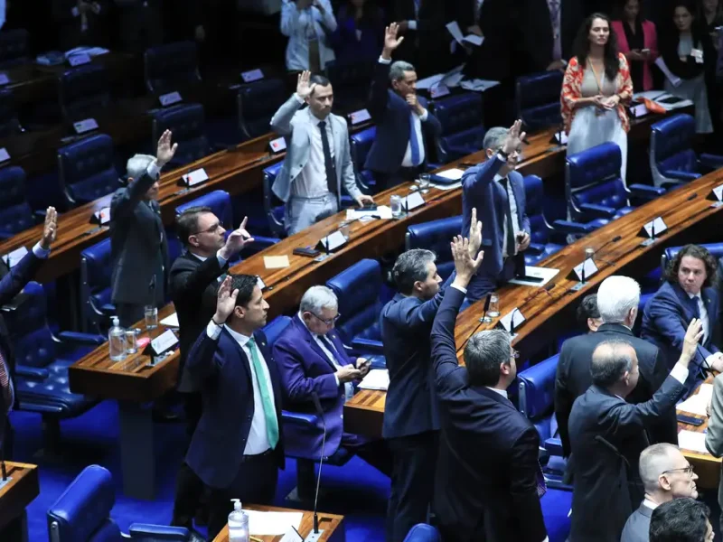 O projeto foi aprovado com uma emenda que prevê taxação de produtos importados até 50 doláres, que foi incluída na Câmara dos Deputados após mudanças no conteúdo.