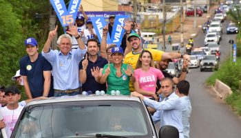 Vilela promove caminhada e carreata ao lado de Caiado, Gracinha, Gustavo e Daniel