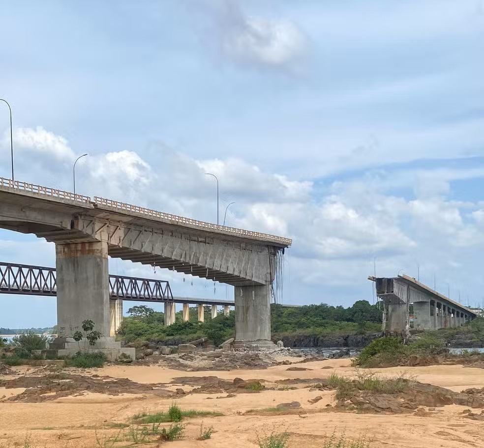 Ponte entre Tocantins e Maranhão desaba; uma morte é confirmada