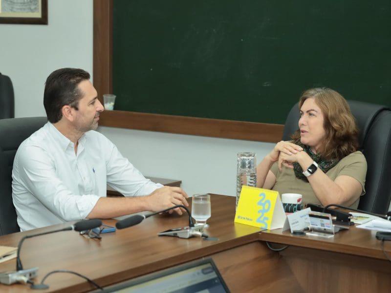 Em reunião com a Secretária Estadual de Educação, Vilela fortalece parcerias para Aparecida