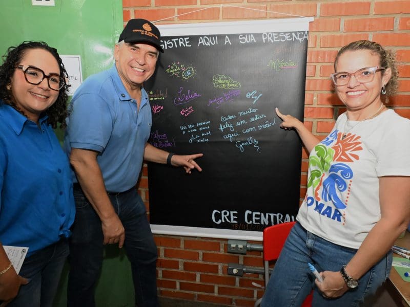 Cmei Jardim Guanabara III recebe novo parquinho durante 3° Mutirão dos 100 dias da Prefeitura de Goiânia na Região Norte