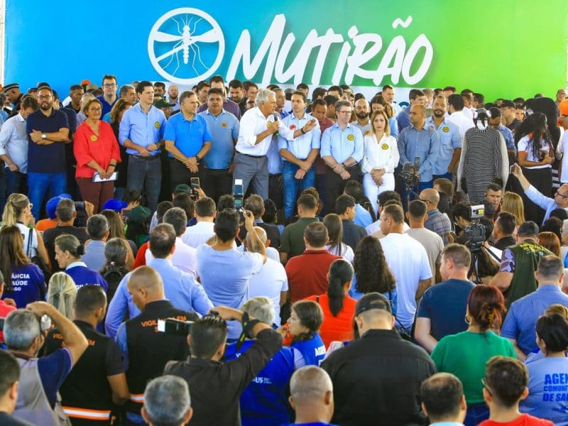Caiado lança mutirão contra dengue em parceria com as prefeituras de Goiânia e Aparecida
