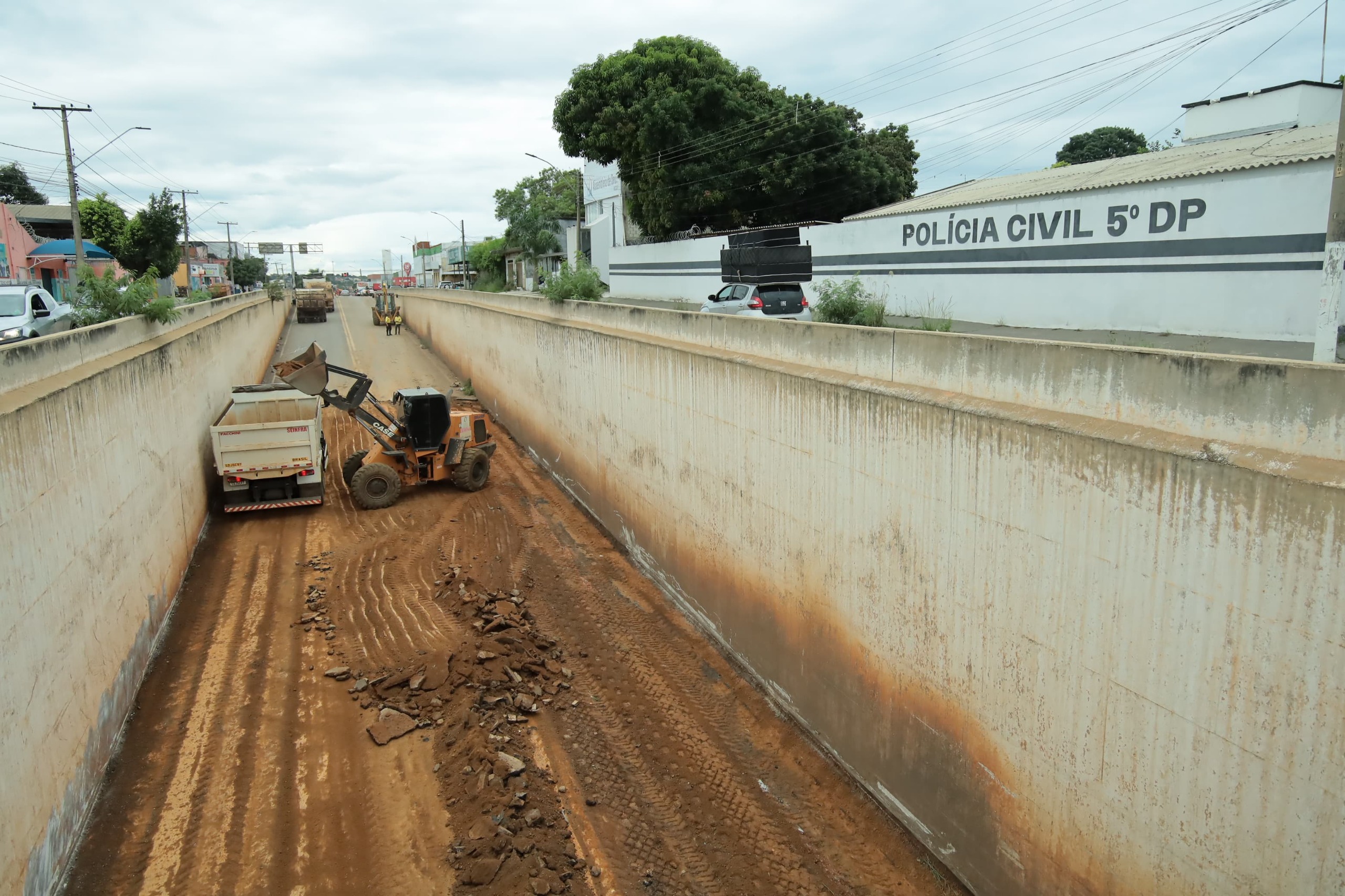 Obras no Viaduto do Papillon Park já começaram