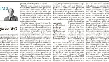 Colunista de “O Globo” afirma que Lula busca vencer eleição de 2026 por WO