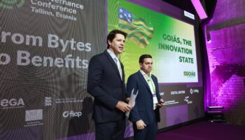 Daniel Vilela apresenta avanços de Goiás em tecnologia e inovação a líderes globais reunidos na Estônia