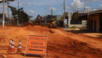 Obras causam desvios na Avenida das Nações em Aparecida de Goiânia