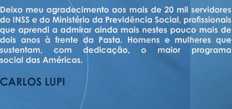Após fraude no INSS, Lupi pede demissão do Ministério da Previdência