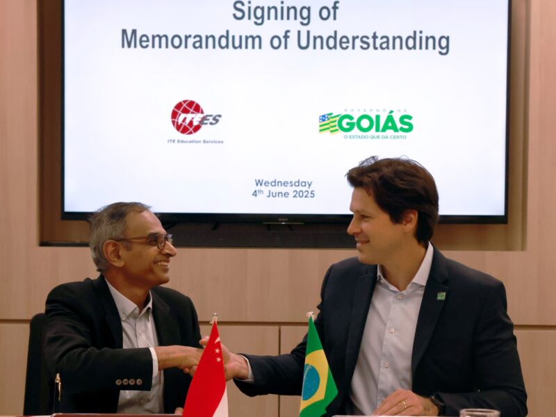 Governo de Goiás firma parceria inédita com instituto de referência em ensino de tecnologia de Singapura