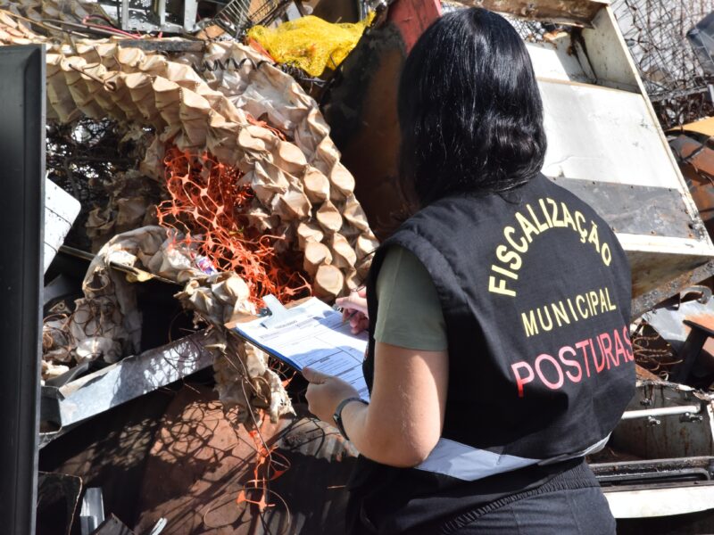 Recicladoras e ferros-velhos ilegais são fechados em Aparecida de Goiânia