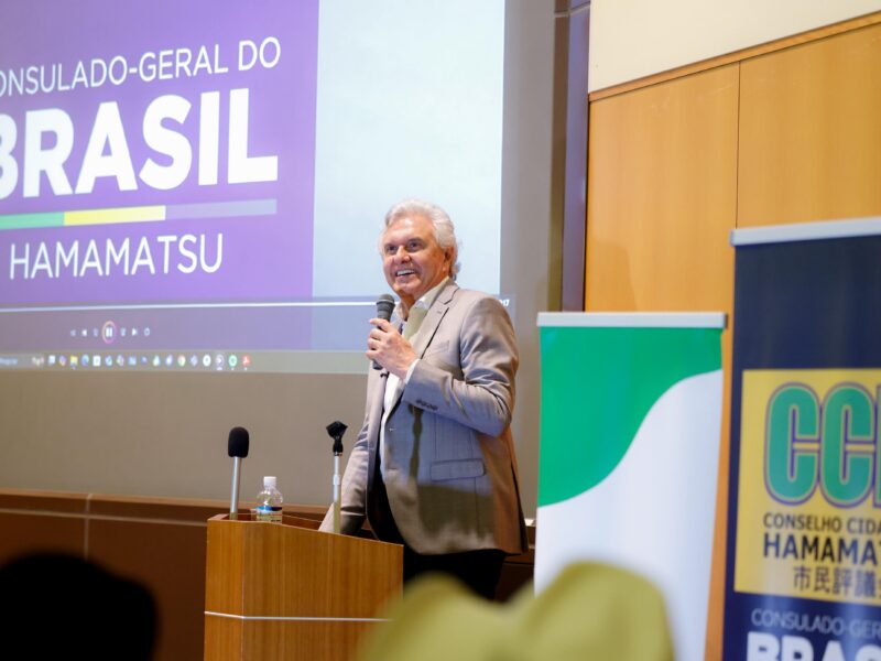 Caiado apresenta avanços de Goiás em palestra a empresários japoneses