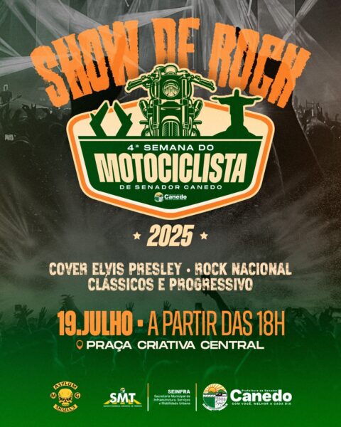 Shows de rock movimentam Senador Canedo na abertura da semana do Motociclista