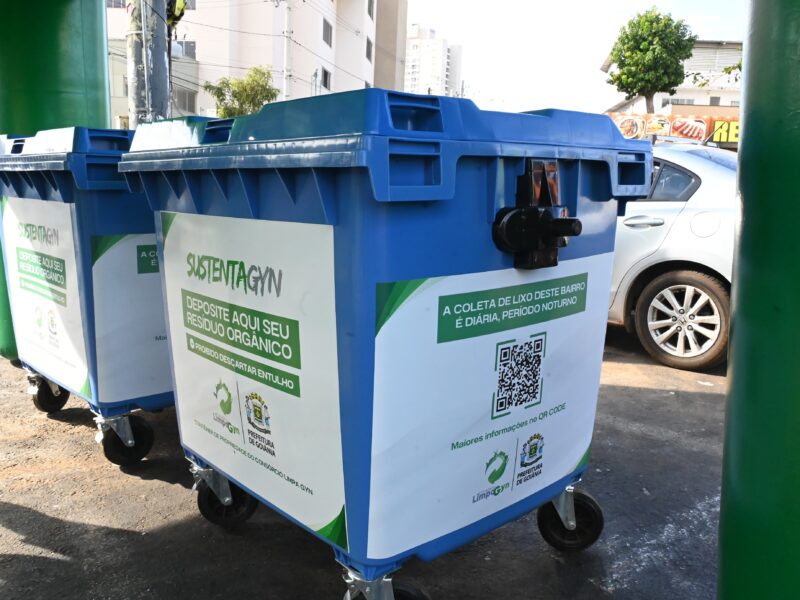 Prefeitura de Goiânia moderniza limpeza em mercados municipais com novos contêineres