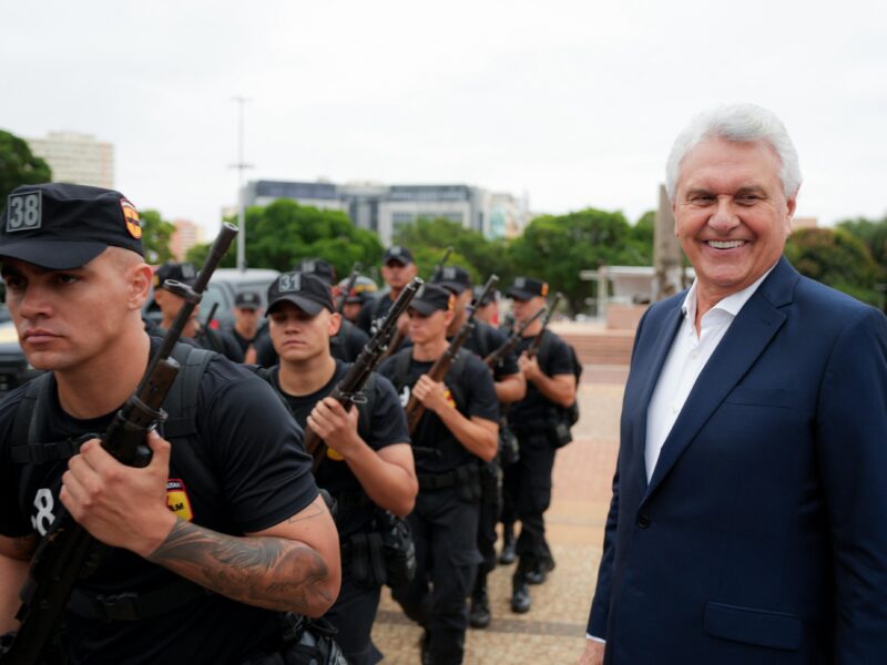 Caiado reitera postura de combate à criminalidade em fala a novo efetivo da Rotam