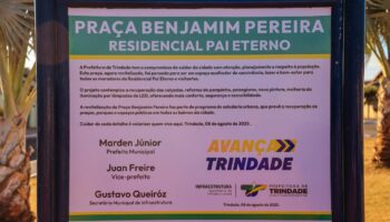 Marden entrega revitalização da Praça Benjamim Pereira no Residencial Pai Eterno em Trindade