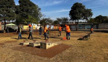 Comurg realiza manutenção e revitalização em 66 praças da Região Noroeste de Goiânia