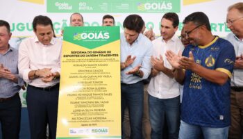 Daniel Vilela entrega obra que vai ampliar fornecimento de água em Aparecida de Goiânia