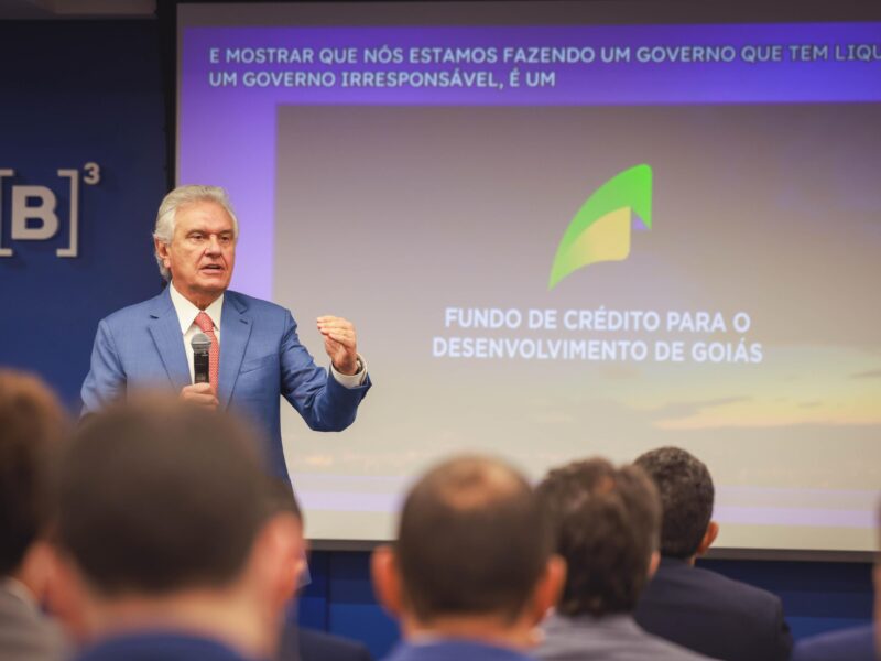 “Em Goiás há confiança, segurança e oportunidade para investidores”, afirma Caiado ao lançar fundo de investimento na Bolsa
