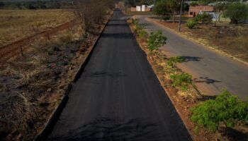 Prefeitura conclui primeira etapa de recuperação asfáltica na ligação entre os setores Residencial Rosa Morena e Santa Fé em Trindade