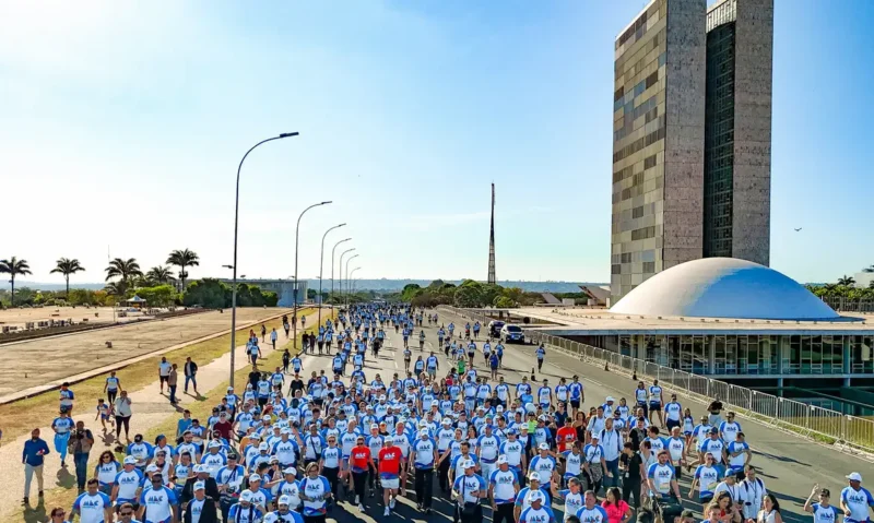 Presidente Lula participa da Corrida e Caminhada MEC 95 anos, na Esplanada dos Ministérios Brasília - Ricardo Stuckert/Presidência da República