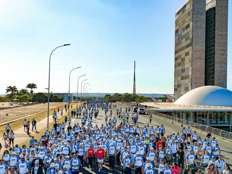 Presidente Lula participa da Corrida e Caminhada MEC 95 anos, na Esplanada dos Ministérios Brasília - Ricardo Stuckert/Presidência da República