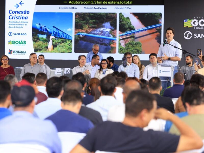 Daniel Vilela inaugura ampliação do Sistema de Abastecimento de Água da Região Metropolitana de Goiânia