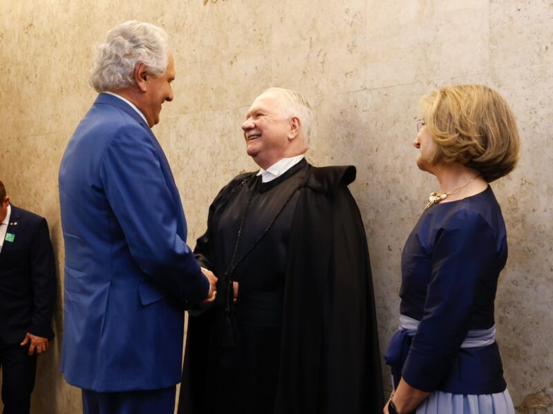 Caiado pede "sabedoria e equilíbrio" ao prestigiar posse de nova presidência do STF