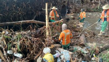 Prefeitura de Goiânia retira cerca de 110 toneladas de lixo da Marginal Botafogo após enchente