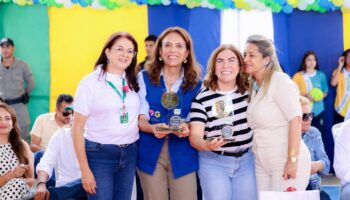 Gracinha Caiado abre Goiás Social e entrega reforma de escola em São Miguel do Araguaia
