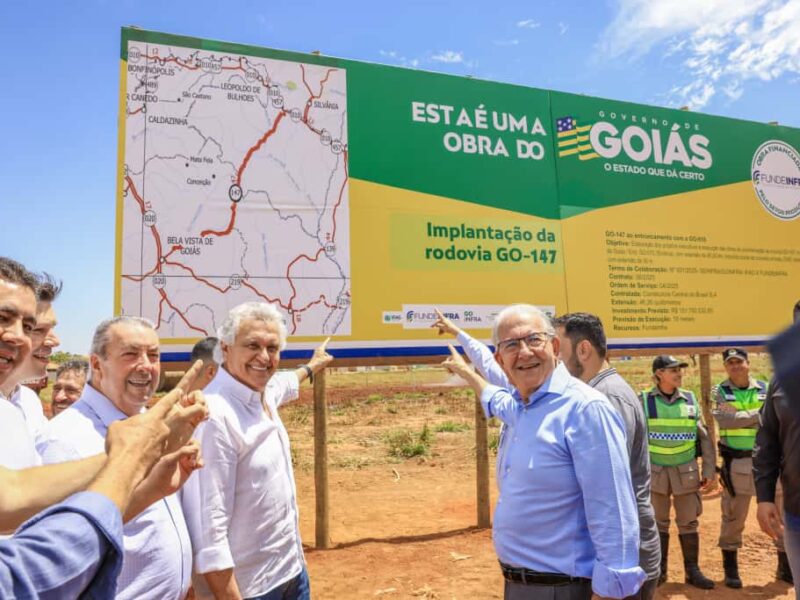 Caiado dá largada para pavimentação da GO-147, entre Bela Vista e Silvânia