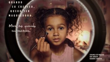 Campanha publicitária do Governo de Goiás alerta sobre adultização de crianças