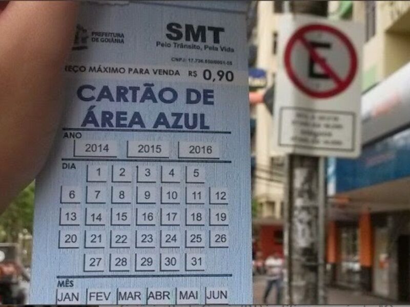 Reajuste da Área Azul em Goiânia ultrapassa 70%
