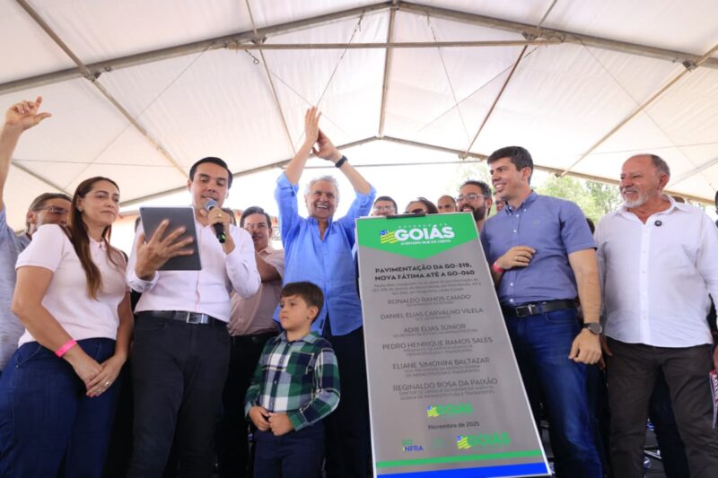 Caiado entrega pavimentação da GO-319 e reforça plano de modernização das rodovias estaduais