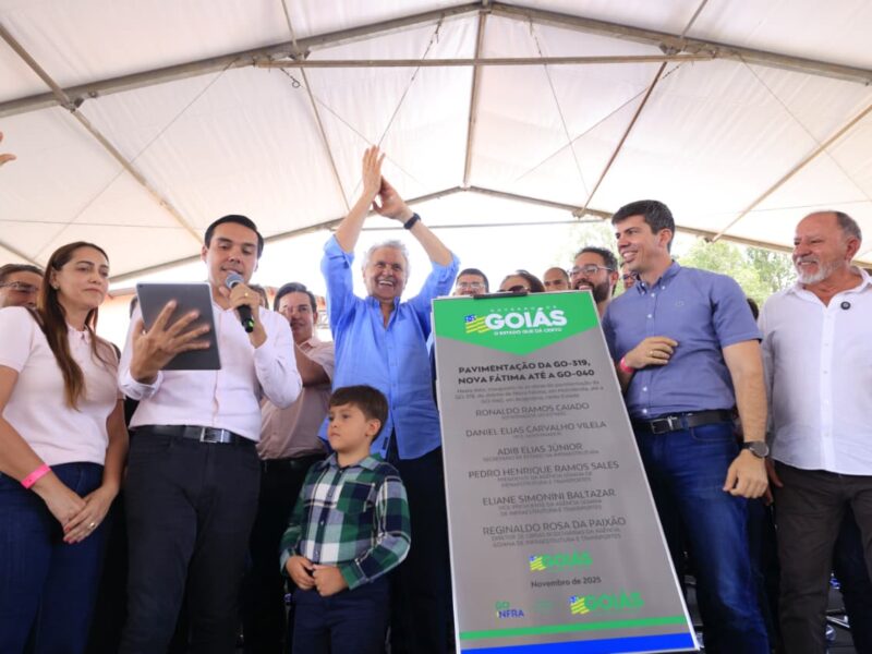 Caiado entrega pavimentação da GO-319 e reforça plano de modernização das rodovias estaduais