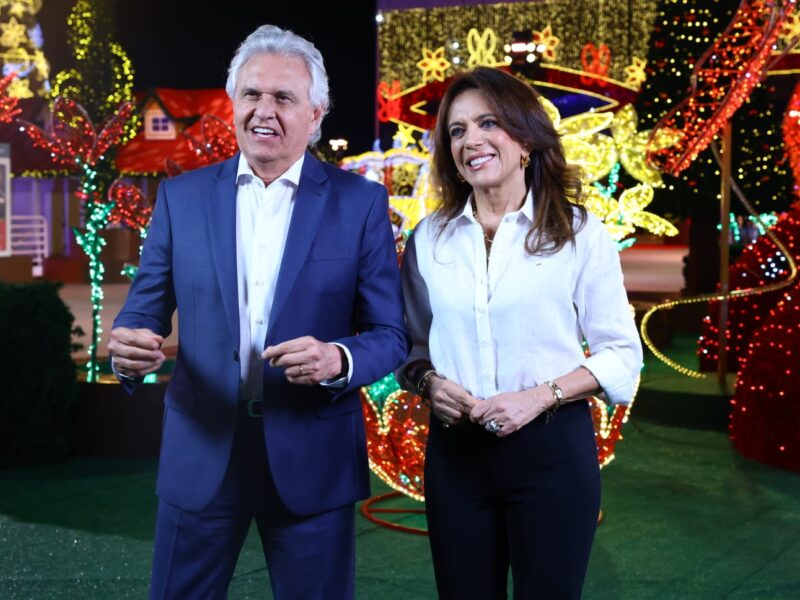 Caiado e Gracinha celebram conquistas de Goiás em mensagem de Natal