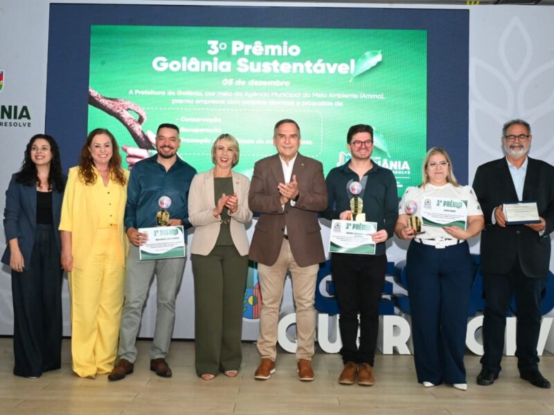 Prefeito Sandro Mabel reconhece empresas na 3ª edição do Prêmio Goiânia Sustentável