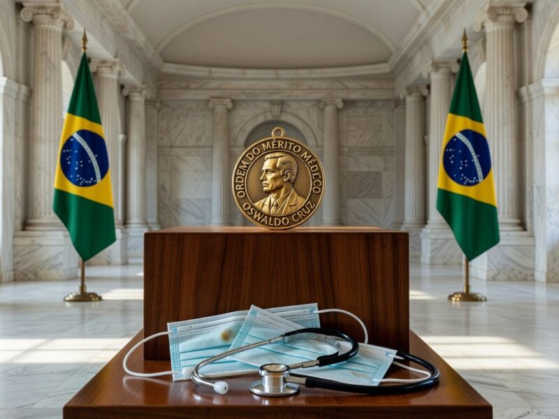 Lula condecora pneumologista Margareth Dalcolmo com medalha Oswaldo Cruz por atuação na pandemia